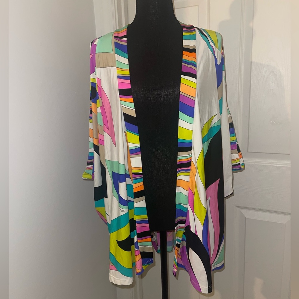 Trina Turk ‘St. Tropez’ Printed Kimono Coverup